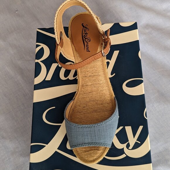 Lucky Brand Espadrille Wedges- Size 8.5M- NIB - Picture 5 of 6